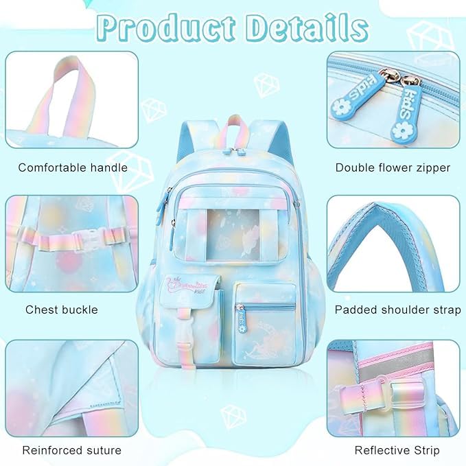Image of Tinytot 30 Litre Japanese Korean Style School Bag Water-Resistant Laptop & Travel Backpack - Unisex Large 18 Inches Multipurpose Student Backpack for Boys & Girls, Men & Women