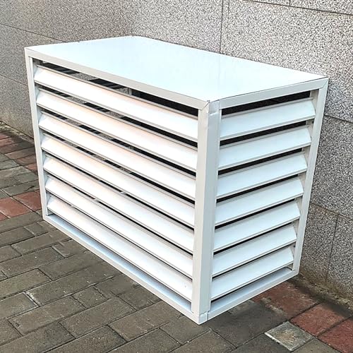 Aluminiowa osłona klimatyzatora na zewnątrz ochrona przed wzrokiem panele ogrodzeniowe stylowa ochrona jednostki klimatyzatora do jednostek zewnętrznych odporne na warunki atmosferyczne dekoracyjne