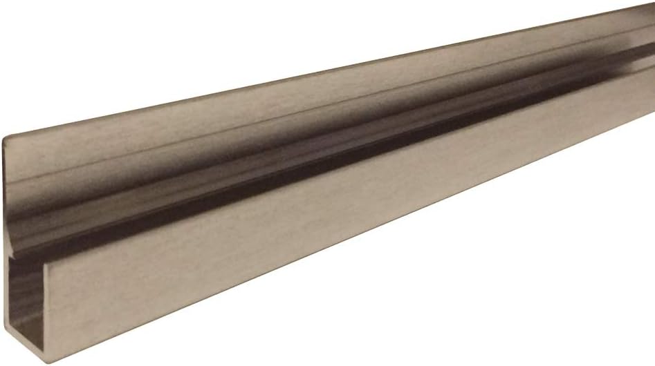 95 Long J-Bar for Mirrors - Brushed Nickel
