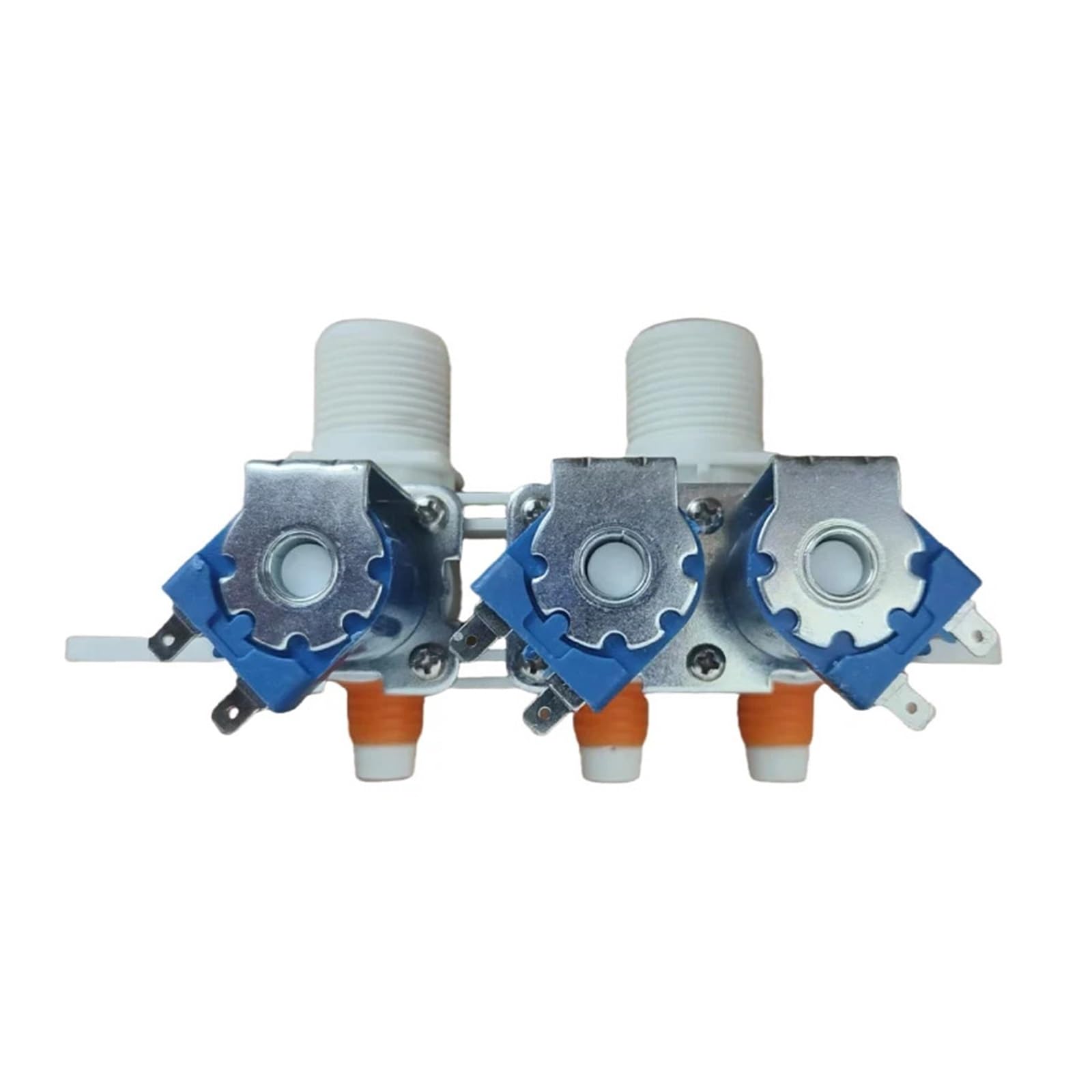 Waschmaschinen-Doppeleinlass-3-Wege-Wassereinlassventil | Waschmaschine Dual Inlet 3-Wege-Wassereinlassventil, stabile Wassersteuerung Ersatzzubehör