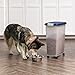 IRIS USA Airtight Dog Food Storage Container, Up to 38 lbs, Attachable Wheels, For Dog Cat Bird and Other Pet Food Storage Bin, Keep Fresh, Translucent Body, Easy Mobility, Navy