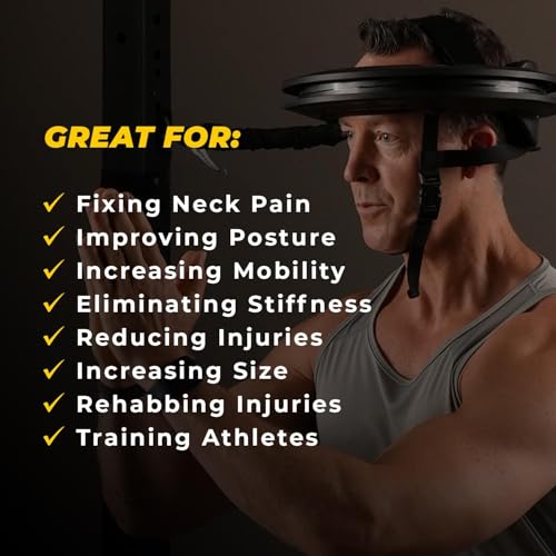Iron Neck - Advanced Neck Trainer, Strengthener, Exerciser, & Rehabilitation Device to Relieve Pain & Improve Posture - Workout & Strength Training Equipment, Home Gym Accessories for Men