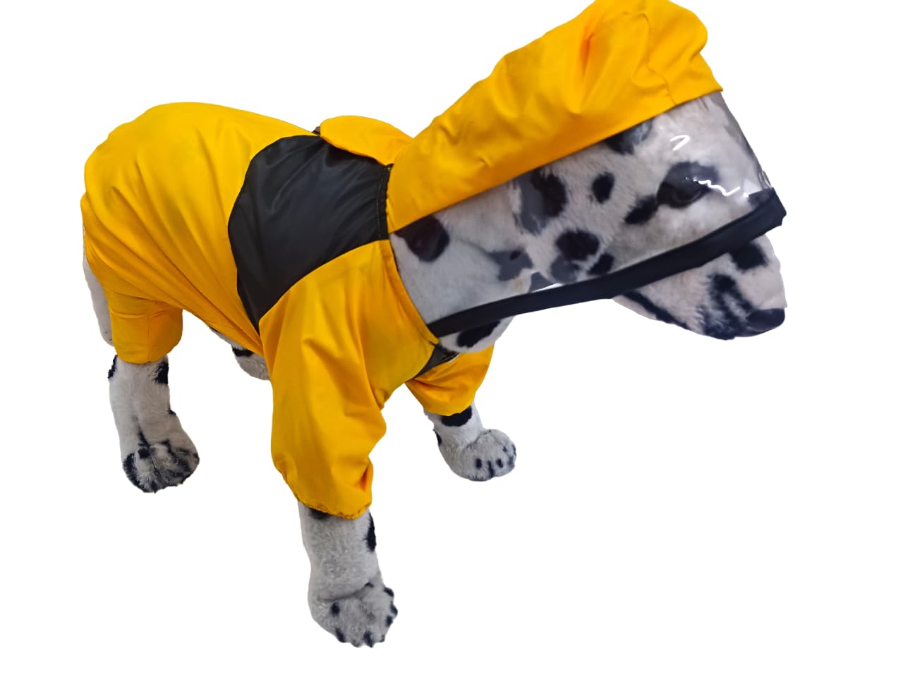 Dog Raincoats Rain Snow Coats Waterproof Clothing (4 Four Legs) Raincoat Full Cover Dogs Hooded Transparent (Yellow) (18) (B0CV1HBV15) Amazon Price History, Amazon Price Tracker