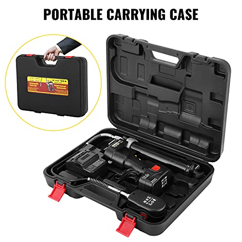 Foto von SucceBuy 18V Akku-Fettpresse inkl 4.0Ah +2 Akku, Ladegerät und Tasche Universal Grease Gun