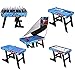 homelikesport Mesa de Juego 5 en 1 para Fútbol Honkey Ping Pong Billar Baloncesto