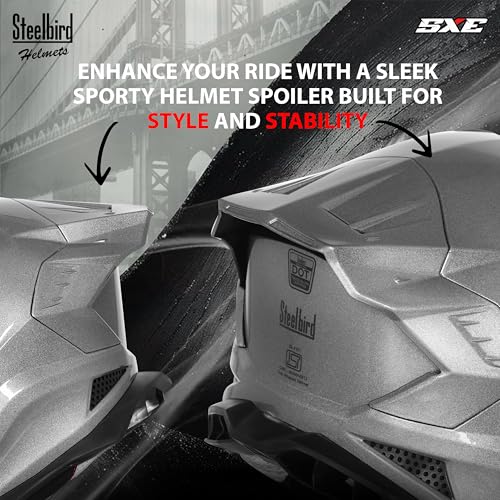 Image of Steelbird SBH 61 SXE Pinlock ISI and Dot Certified Full Face Helmet for Men and with Inner Silver Sunshield