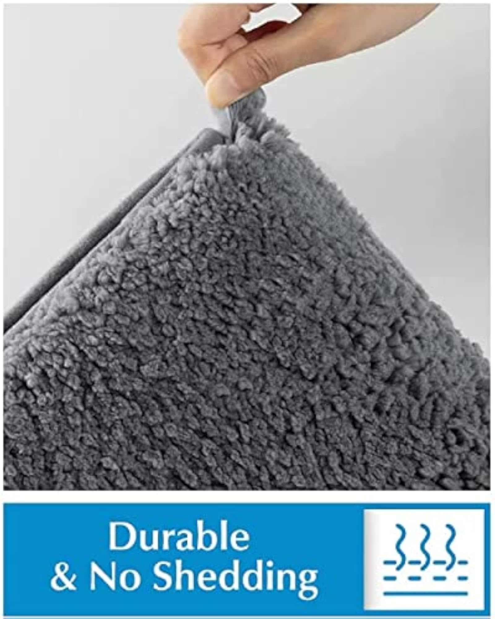 Microfiber Solid Anti-Skid Water Absorbent Runner Rug