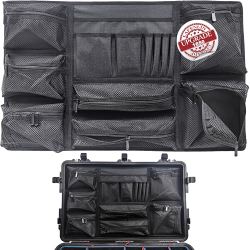 Image of LAFENLIN Lid Organizer for Pelican 1650 Case, Hook & Loop (Screws Inc.)