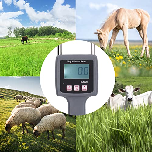 Portable Hay Moisture Meter, Precise Hay Moisture Tester with Probe - Image 4