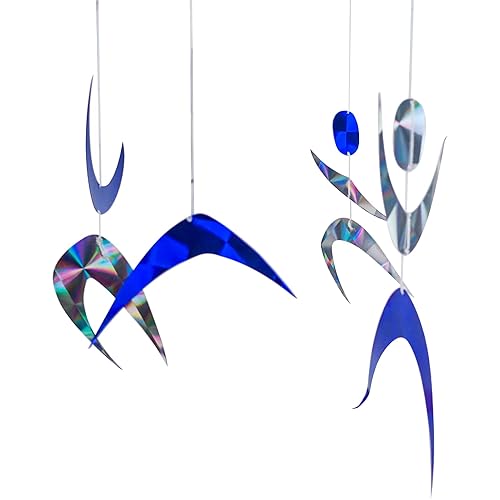 Bailarines Montessori Montessori Classic Visual Mobile para reflectores de bebé y materiales de decoloración. Regalo de baby shower