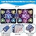 2-Player Electronic LED Light Dance Mat, Music Dance Toy with 5 Modes, Develops Hand-Eye Coordination, Challenge Game for Single or Double Players, Christmas Dance Mat Toy for Boys & Girls Ages 3-12