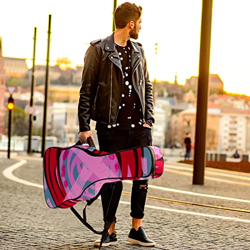 Housse de protection pour guitare acoustique Rose Épaisseur 1 cm, Multicolore 05, 42.9×16.9×4.7 in, Organiseur de sac - Les Beatles, Paul McCartney, John Lennon, RIngo Starr, George Harrison Housse de protection pour guitare acoustique Rose Épaisseur 1 cm, Multicolore 05, 42.9x16.9x4.7 in, Organiseur de sac – Image 7