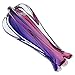 Glass Of Venice Murano Glass Sommerso Ribbed Bud Vase - Rose and Blue
