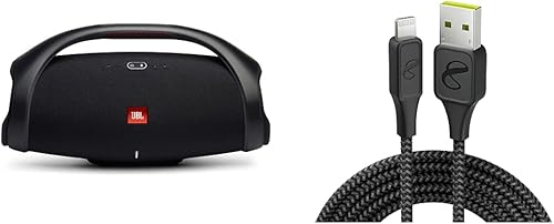JBL Boombox 2 - IPX7 impermeable, 24 horas de tiempo de reproducción, Powerbank, emparejamiento de altavoces, para el hogar y al aire libre (negro)