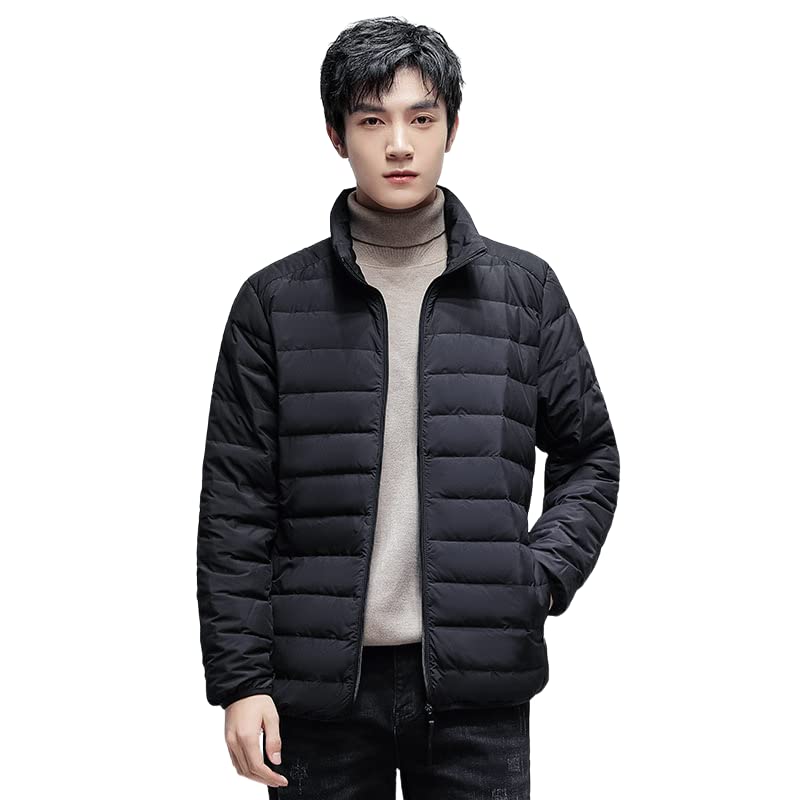 YOONIKK Men's Polyester Solid Design Bomber Winter Jacket