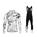 Sports Wear Conjunto Ciclismo Moda Mujer Invierno Fleece 20D Cojín Pantalones Larga Thermo Lana Malliot de Ciclismo Ropa de Ciclista Bodies Anti-frío FAXBNMujer02
