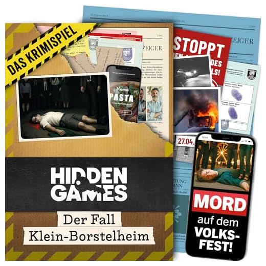 Hidden Games Tatort Krimispiel Fall 1 - Der Fall Klein-Borstelheim - Escape Room Spiel (Deutsche Edition)