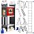 Ladder, Bryner 7 in 1 Multi-Purpose Ladder Aluminium Extension Ladder 12Ft Folding Adjustable Telescoping Step Ladder Heavy Duty Ladders Meet SGS EN 131 Standard 530lbs