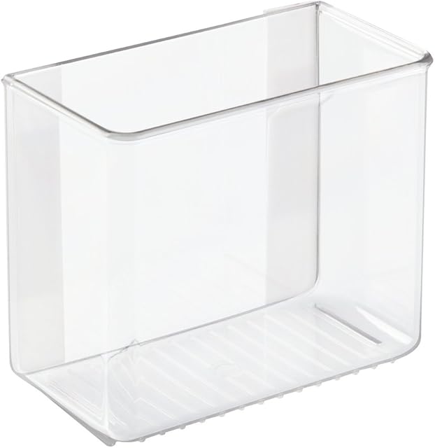 InterDesign Affixx Peel and Stick Adhesive Kitchen Organizer Strong Hold, Clear