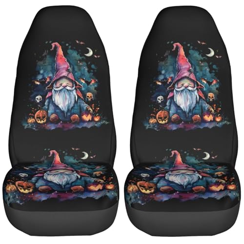 Housses de siège auto gnome d'halloween, protection universelle lavable pour intérieur de monospace