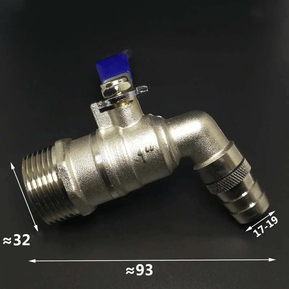 TSIOHKBS 1pc Brass 10-16mm Hose Barb to 1/2