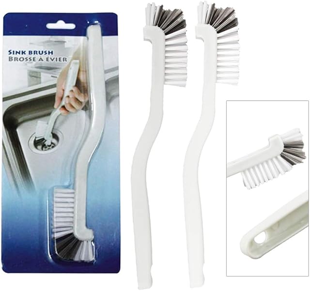 Homo Trends 3Pcs Grout Cleaner Brushs, Plastic Small Narrow Stiff Grout Cleaning Brush Removes Mould and Dirt Removal Tool from Any White Surface for Kitchen Bathroom Tiles