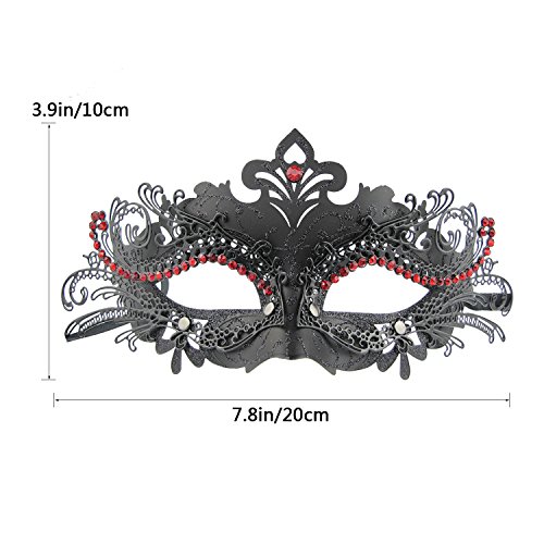 Image of Coddsmz Couple Masquerade Mask Set - Venetian & Mardi Gras Mask for Women & Men