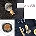 Anbbas Badger Shaving Brush,Stand,Shaving Soap and Bowl,Straight Razor with Bag,10pcs Blades,7in1 Kit for Men Close Shave