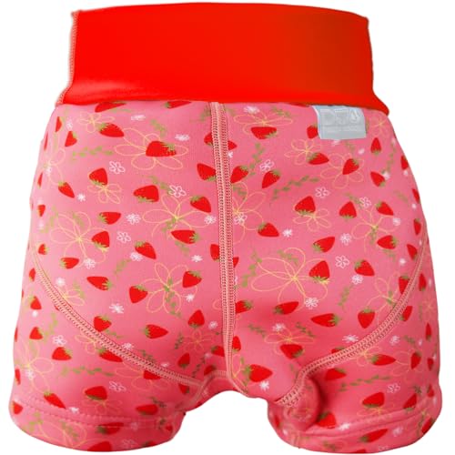 Splash Jammer Duo Leak Proof Swim Diaper Shorts, Strawberry, 2-3 Years2