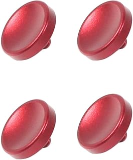 BGNing 4pcs Metal Camera Shutter Release Button Mount Adapter Compatible with Leica M Series/Olympus/Fujifilm XT30 XT20 SLR Cameras (Convex red 4pcs)