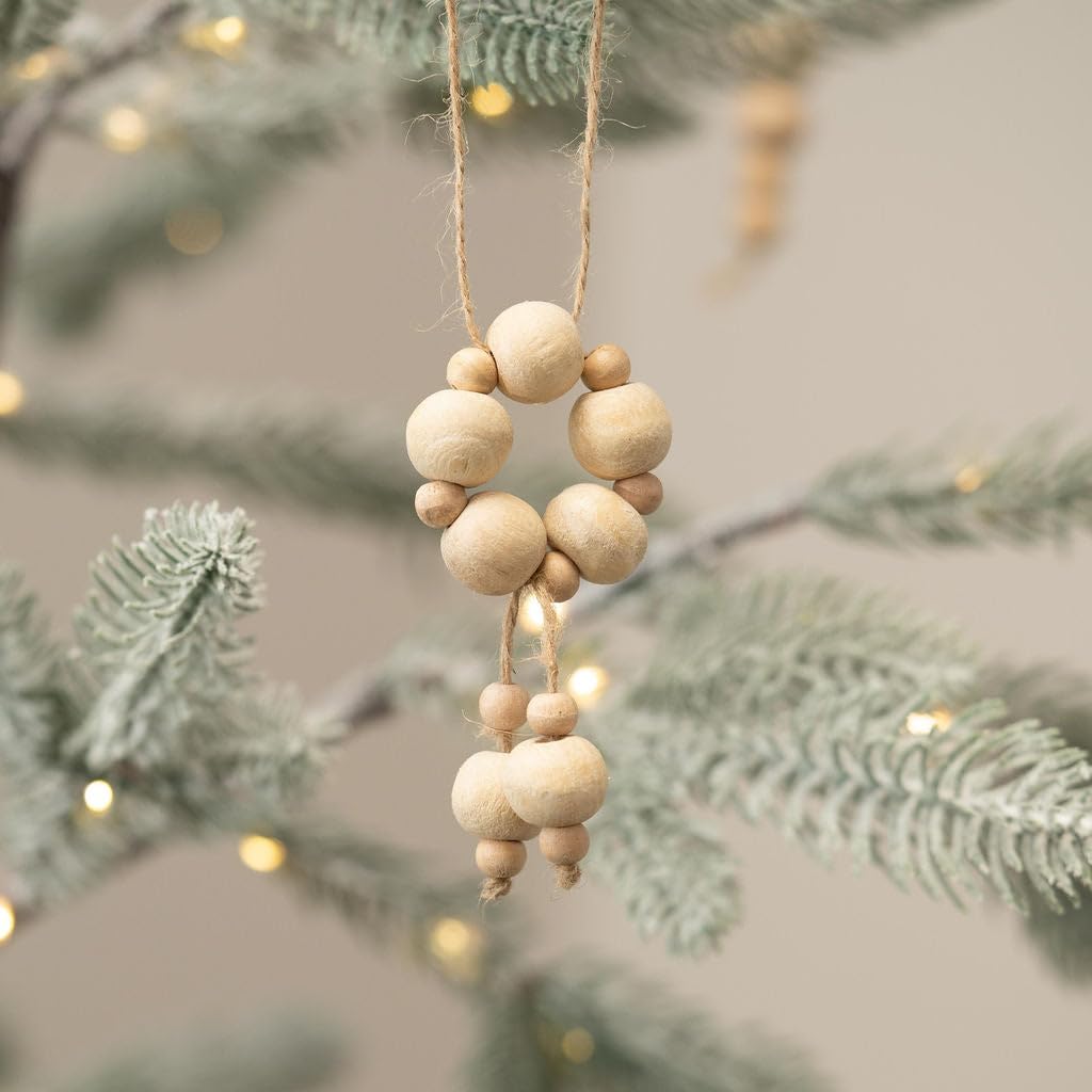 Arthur Cameron Natural – Magkuno Beaded Scandi Christmas Decoration – Handcrafted Scandi Christmas Decorations, Perfect As Xmas Wall Decorations & Christmas Decorations For Windows