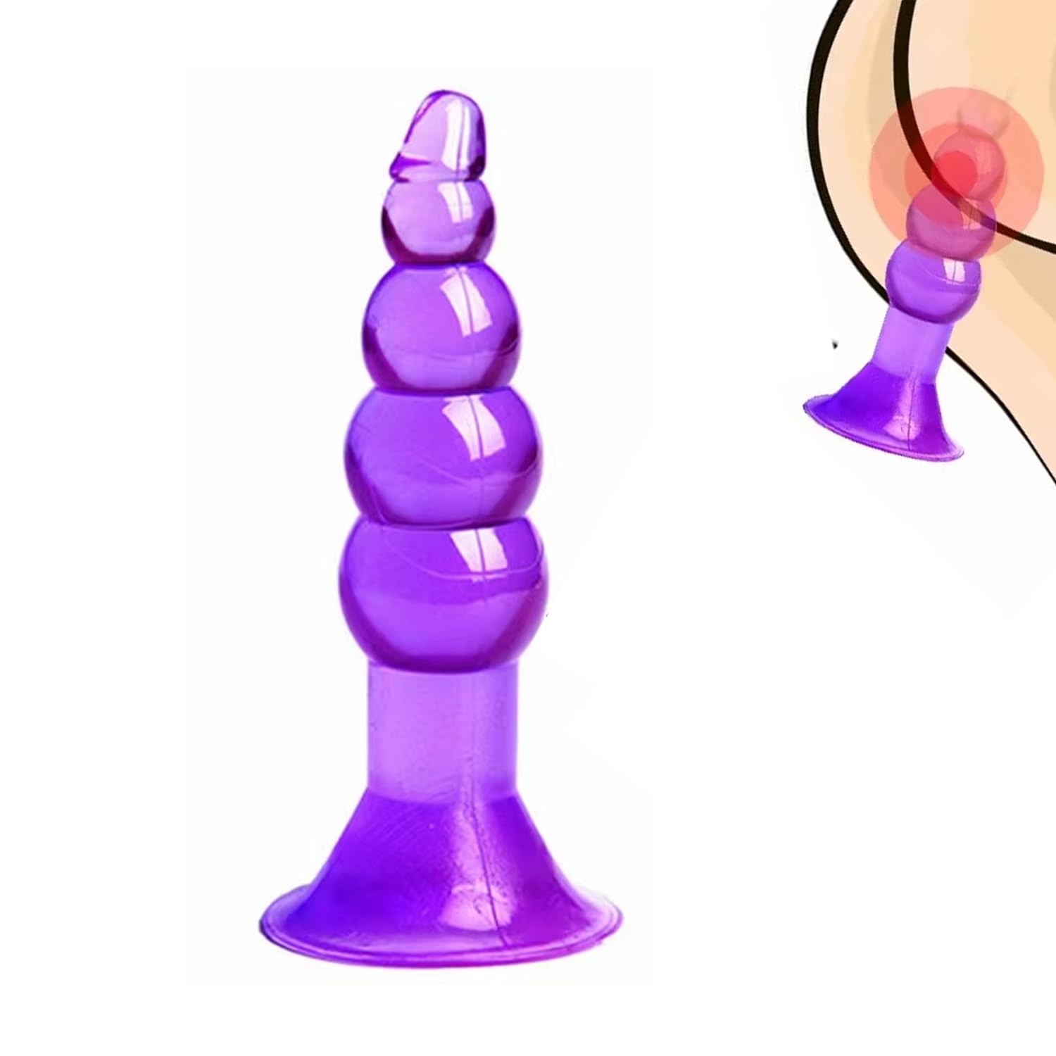 Anal Beads Rose Sex Toys for Couples Mini Anal Plug Female Sex Toys for G Spot Stimulation Small