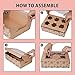 mudrit 20-Pack Brown Cupcake Boxes with Insert Trays, Tags and Twine | Food Grade Kraft Bakery Boxes with Window to Fit 6 Cupcakes