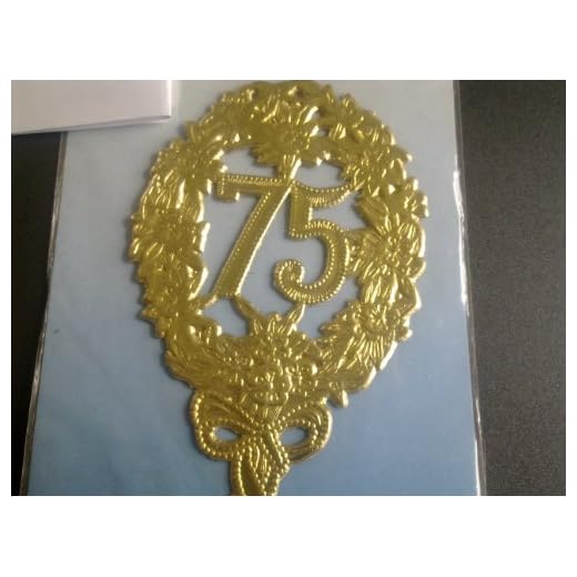 Número de aniversario 75 años oro