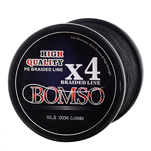 BOMSO BK10 Angelschnur, Polyethylen (HHMWPE), geflochten, 500 m Cover