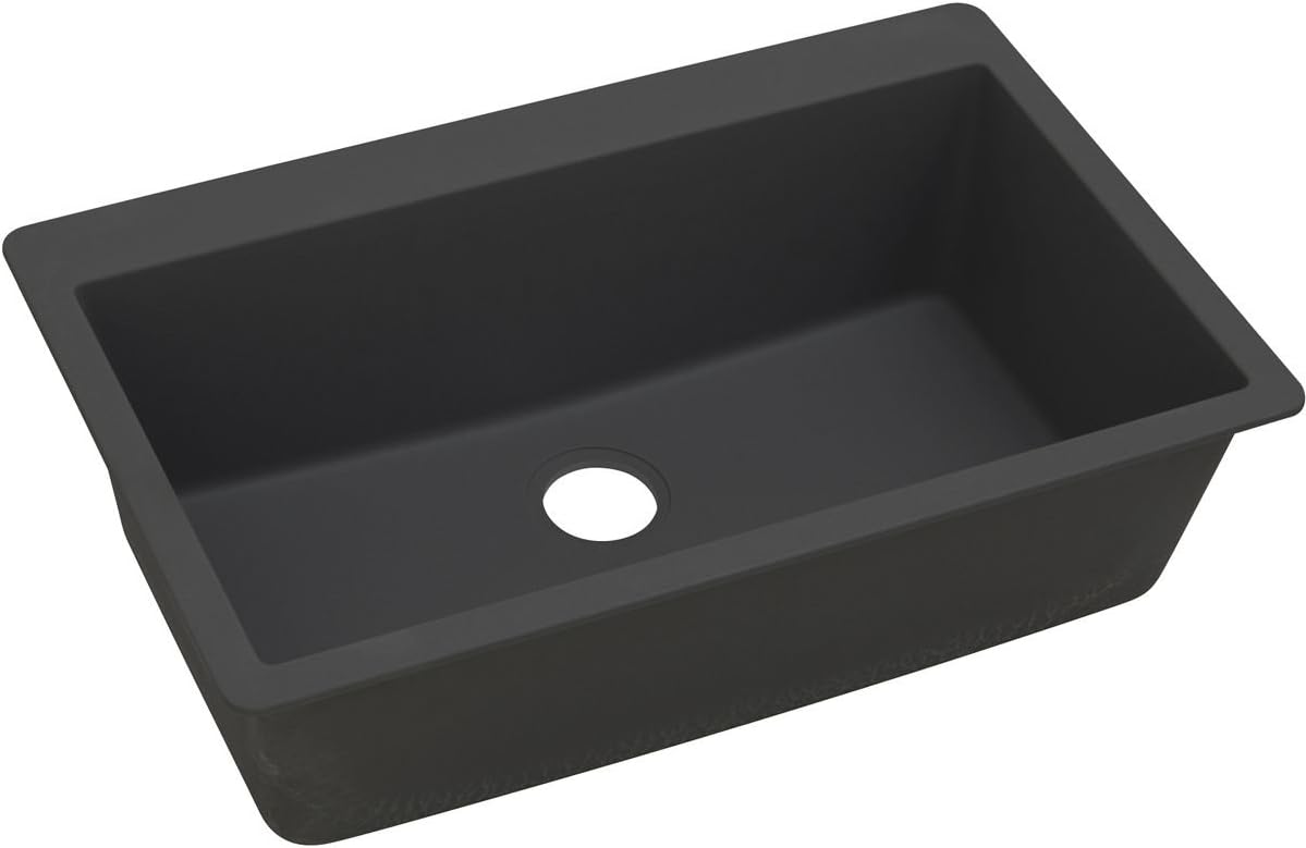 Elkay Quartz Classic ELGR13322MC0 Mocha Single Bowl Top Mount Sink