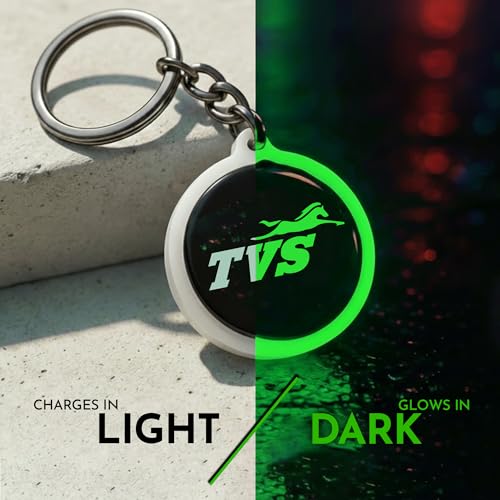 Image of Mi Glow Store Glow in Dark Keychain for Bike Men | Gift for Man | Bike Accessories | Charges in Light Glows in Dark | Key chain for Bike
