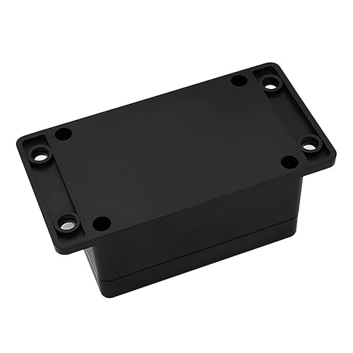 Miniatura 3 de LMioEtool Caja de conexiones impermeable a prueba de polvo IP65 plástico ABS universal para proyectos eléctricos negros con oreja fija de 3.93 x