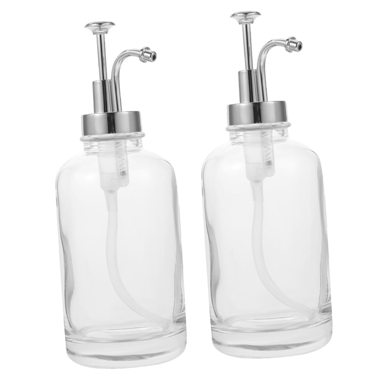 SOIMISS Distributeur à Pompe pour Sirop de Café 2 Pièces 500ml en Verre