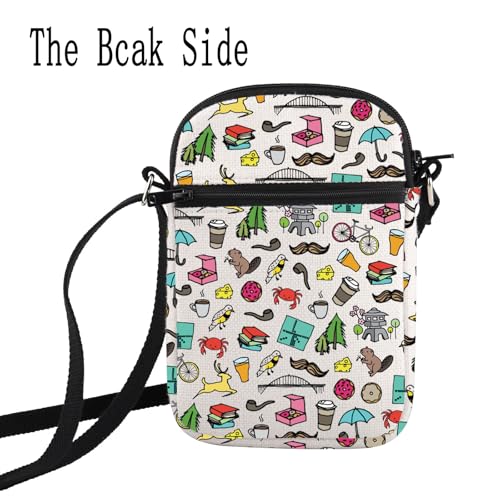 Oregon State Small Sling Bag Biking Gift Portland Oregon Travel Crossbody Bag Oregon Souvenir Gift4