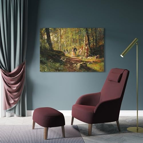 Impression sur toile Shishkin chef-d'œuvre de peintre authentique - 4