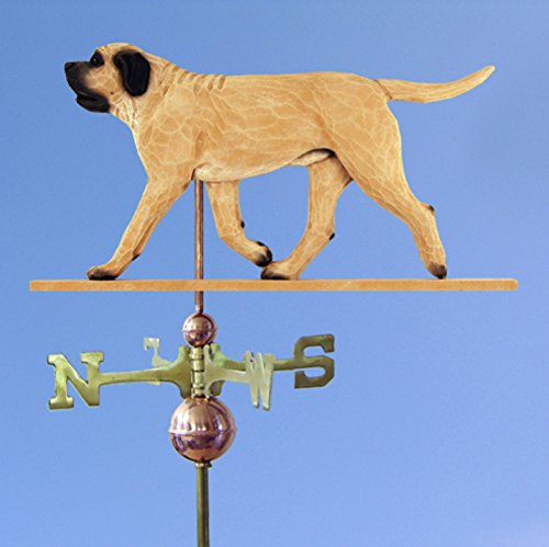 Mastiff Hand Carved & Painted Weathervane Fawn, 32 Inch (+$155.00), No