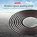 clinmday Car Window Seal Strip or Windshield Weather Strip,Universal V-Shaped Window Sealing Strip with Installation Tool for Cars, Boats, RVs, Trucks, and Home Applications 2pcs