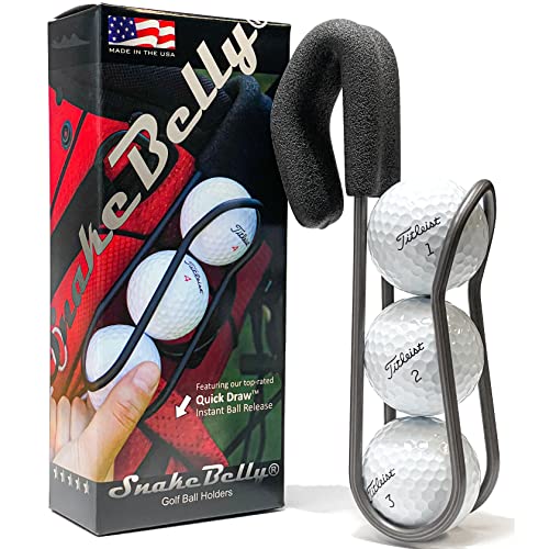 Snakebelly Golf Ball Holder - Pro With Quick-Draw Release (Silver) #TOP1