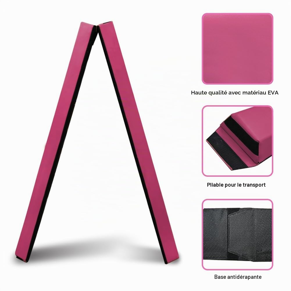 HomeSun Poutre d'Équilibre Pliable 240 cm - Gymnastique, Exercice, Fitness, Entraînement pour la Maison