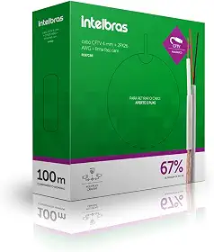 Cabo Coaxial CFTV FC67CBR Branco Intelbras