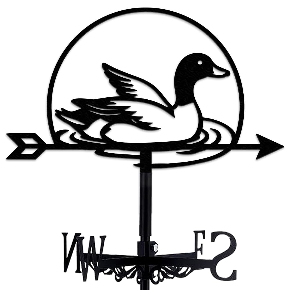 WIQUYBML Weathervane Metal Wind Vane Animal Decoration Direction Indicator Stake Mount Ornament for Farmhouse Yard Roof Outdoor