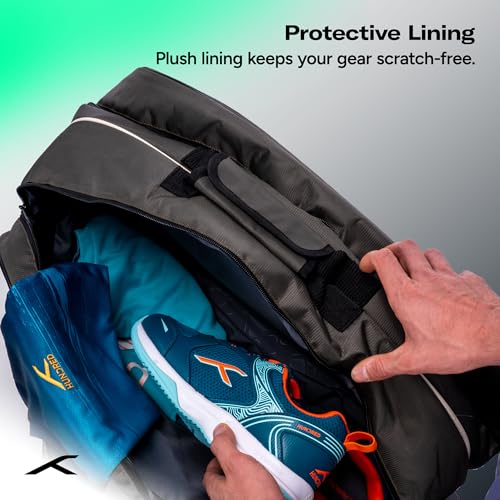Image of HUNDRED Pickle Pack Pickleball Kit Bag | Spacious Paddle Sports Kit Bag with Large Compartment for Paddles, Shoes & Gear - Ideal for Sports, Gym & Travel | Unisex Design