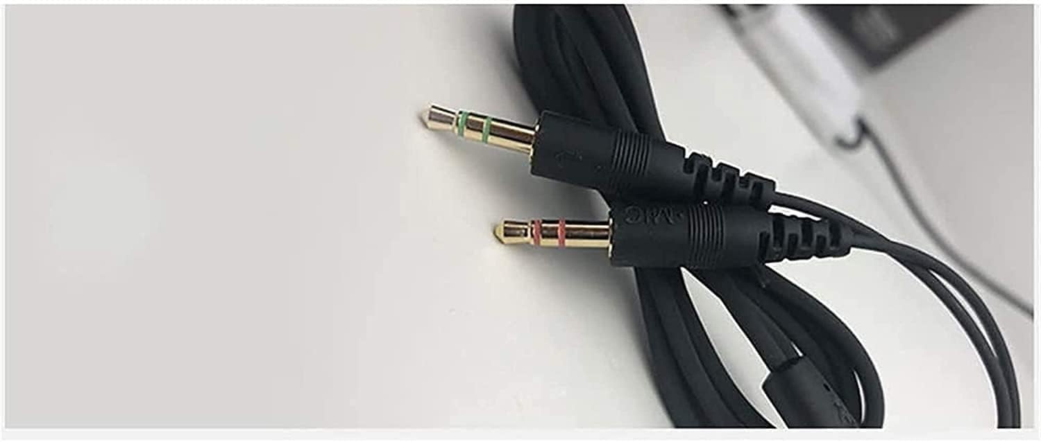 Cuffie da gioco, cuffie da gioco con isolamento acustico stereo da basso cablato da 3,5 mm con microfono for computer portatile, cuffie da gioco cablate montate sulla testa