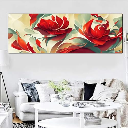 Impression sur toile moderne haut de gamme XINBAO fleurs rouges